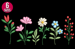 Wildflowers Machine Embroidery Design | Floral Pattern Product Image 2