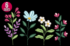 Wildflowers Machine Embroidery Design | Floral Pattern Product Image 2