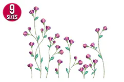 Wildflowers Machine Embroidery Design | Floral Pattern Product Image 1
