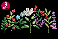 Wildflowers Machine Embroidery Design | Floral Pattern Product Image 2