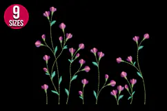 Wildflowers Machine Embroidery Design | Floral Pattern Product Image 2