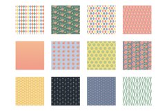 Wildflowers Meadow Digital Paper, Vector Patterns Product Image 2