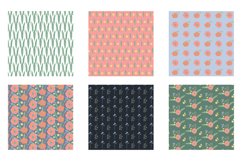 Wildflowers Meadow Digital Paper, Vector Patterns Product Image 3