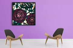 Wildflowers in the Garden 3D layered art Product Image 2
