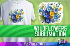 Wildflowers Sublimation | T-Shirt Design | PNG File Product Image 15