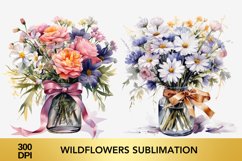 10 png Spring Flowers Clipart, Wildflowers png Bundle Product Image 4