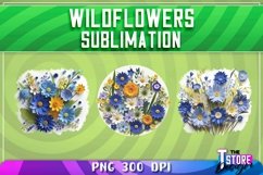Wildflowers Sublimation | T-Shirt Design | PNG File Product Image 2