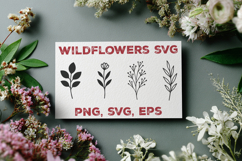 Flower Designs SVG. Elegant Flower Design. Wildflower SVG Product Image 1