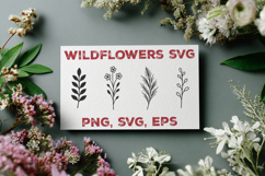 Flower Designs SVG. Elegant Flower Design. Wildflower SVG Product Image 1