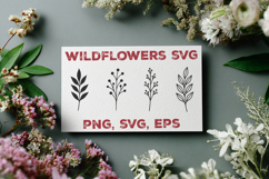 Flower Designs SVG. Elegant Flower Design. Wildflower SVG Product Image 1