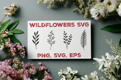 Flower Designs SVG. Elegant Flower Design. Wildflower SVG Product Image 1