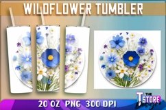 Wildflowers Frame Tumblers Wrap 20 oz. | PNG File Product Image 4