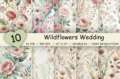 wildflowers wedding background, wildflower invitation pattern, wedding floral pattern, wildflowers digital paper, wildflower seamless pattern, wedding invitation background, watercolor wildflowers pattern, romantic wildflower pattern, boho wedding flowers