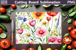 Flowers Cutting Board | Mothers Day Cutting Board Product Image 1