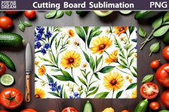 Flowers Cutting Board | Mothers Day Cutting Board Product Image 1