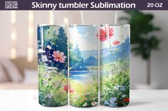 Wildflowers Tumbler Sublimation | Summer Flowers Tumbler Product Image 1