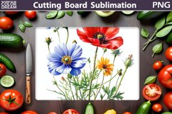 Flowers Cutting Board | Mothers Day Cutting Board Product Image 1