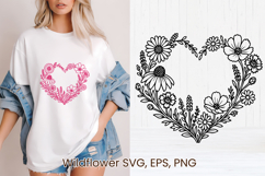 Wildflower SVG design | Floral SVG | Summer flower vector Product Image 1