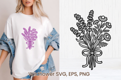 Wildflower SVG design | Floral SVG | Summer flower vector Product Image 1