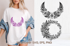 Wildflower SVG design | Floral SVG | Summer flower vector Product Image 1