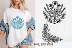 Wildflower SVG design | Floral SVG | Summer flower vector Product Image 1