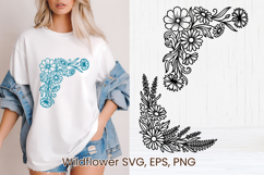 Wildflower SVG design | Floral SVG | Summer flower vector Product Image 1