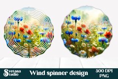 Wildflower wind spinner | Floral wind spinner Product Image 1