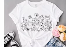 Blooming Wildflower svg, Flower Garden Svg, Botanical Svg. Product Image 2