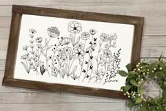 Blooming Wildflower svg, Flower Garden Svg, Botanical Svg. Product Image 3