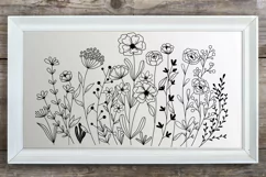 Blooming Wildflower svg, Flower Garden Svg, Botanical Svg. Product Image 5
