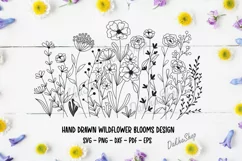 Blooming Wildflower svg, Flower Garden Svg, Botanical Svg. Product Image 7