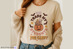 Halloween Coffee Hand-drawn SVG PNG T-shirt Design Product Image 3