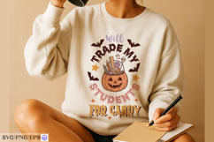 Halloween Coffee Hand-drawn SVG PNG T-shirt Design Product Image 4