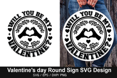 Valentine's Day Round Sign Design -Together is a Wonderful Product Image 4