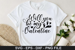 Will You Be My Valentine - Coffee SVG Design Product Image 1