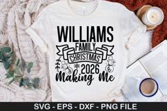 Williams Family Christmas 2026 SVG - Christmas Design Product Image 1