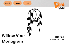 Willow Vine Monogram Product Image 1