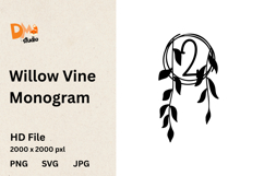 Willow Vine Monogram Product Image 1