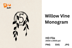 Willow Vine Monogram Product Image 1