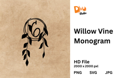 Willow Vine Monogram Product Image 1
