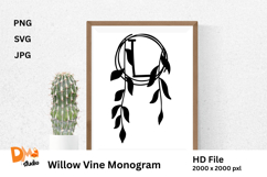 Willow Vine Monogram Product Image 1