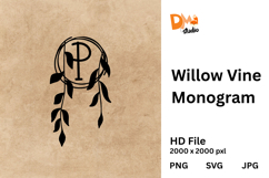 Willow Vine Monogram Product Image 1