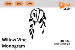 Willow Vine Monogram Product Image 1