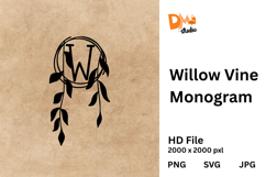 Willow Vine Monogram Product Image 1