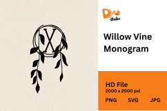 Willow Vine Monogram Product Image 1