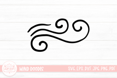 Wind Doodle SVG Cut File Product Image 1