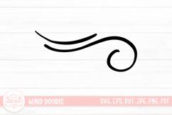 Wind Doodle SVG Cut File Product Image 1