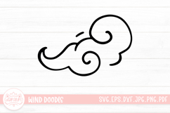 Wind Doodle SVG Cut File Product Image 1