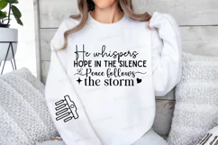 He Whispers Hope In Sleeve SVG, Christian SVG Design Product Image 2