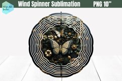 3D Butterfly Wind Spinner Sublimation Product Image 1